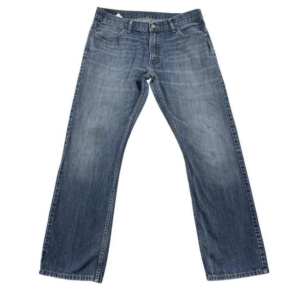 Levi's 514 Jeans Mens 36x32 Blue Athletic Distressed Denim